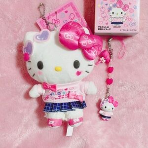 Sanrio Hello Kitty Gakuen Kirameki School Sparkle Mascot Plush and Keychain